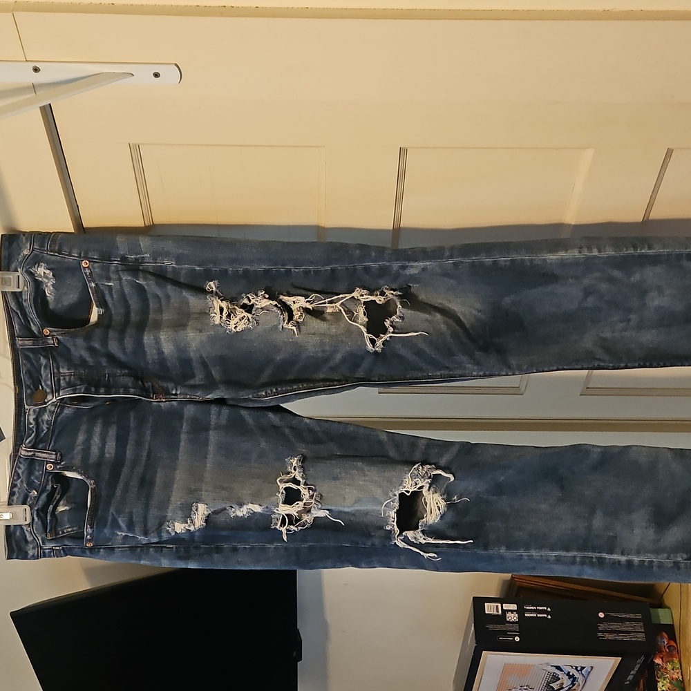 American Eagle Outfitters Dark Blue Stretch Jeans